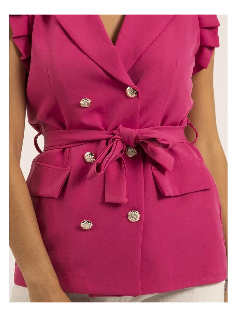 Blazer sans manches UCHENA   Rose