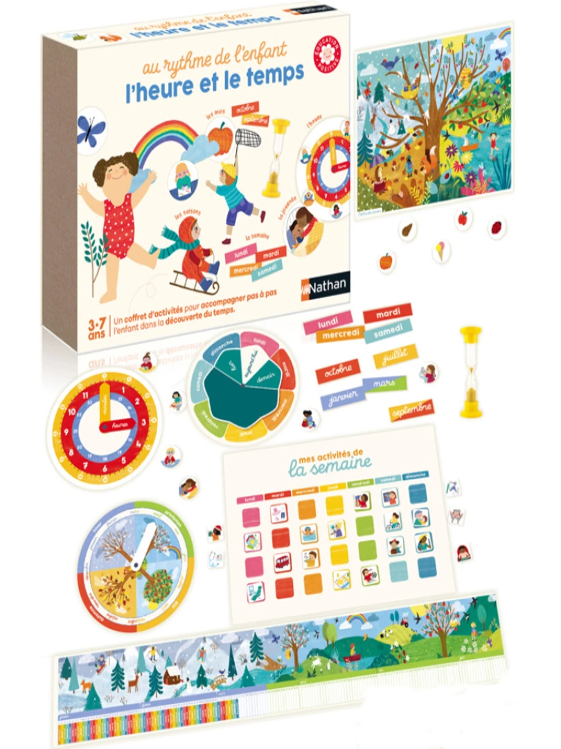 Coffret d'activités Au rythme de l'enfant l'heure et l'enfant   N/A