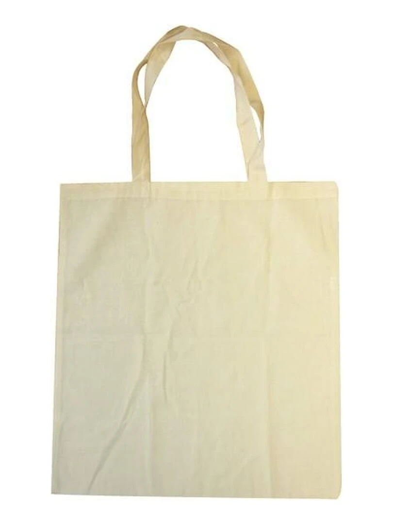2 sacs shopping tote bag en coton 37 x 42 cm   N/A