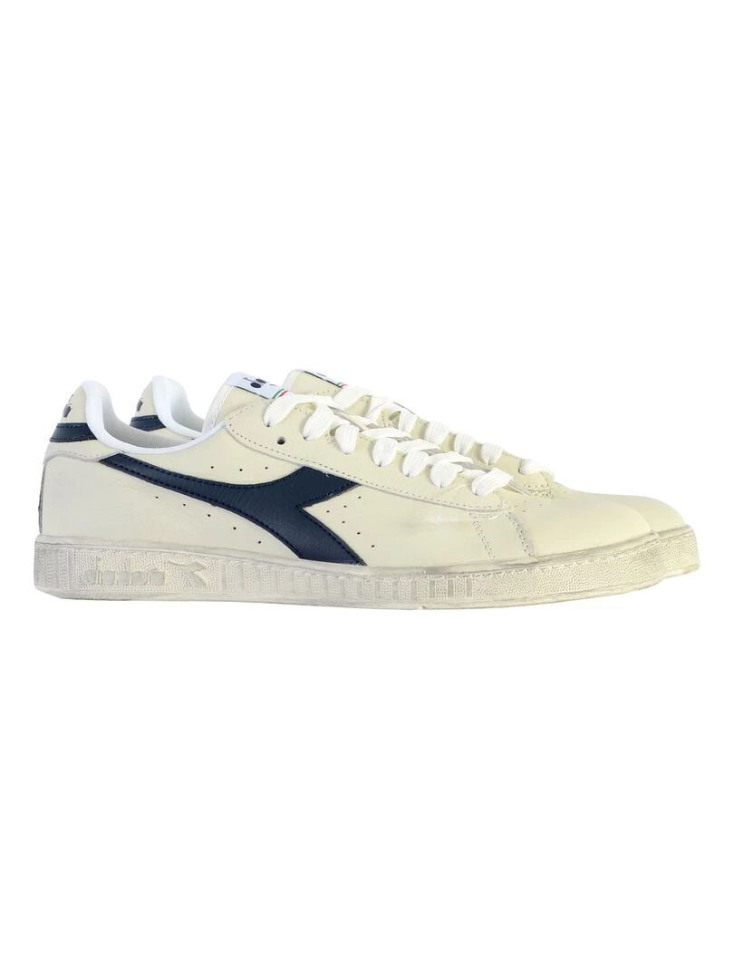 Basket Cuir Diadora Game L Low Waxed   Blanc
