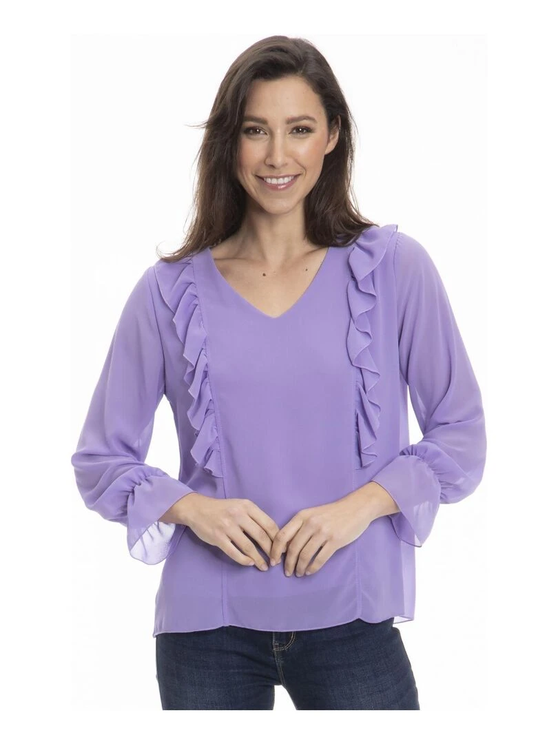 Chemise col tunisien CAROLE Gérard Pasquier Parme