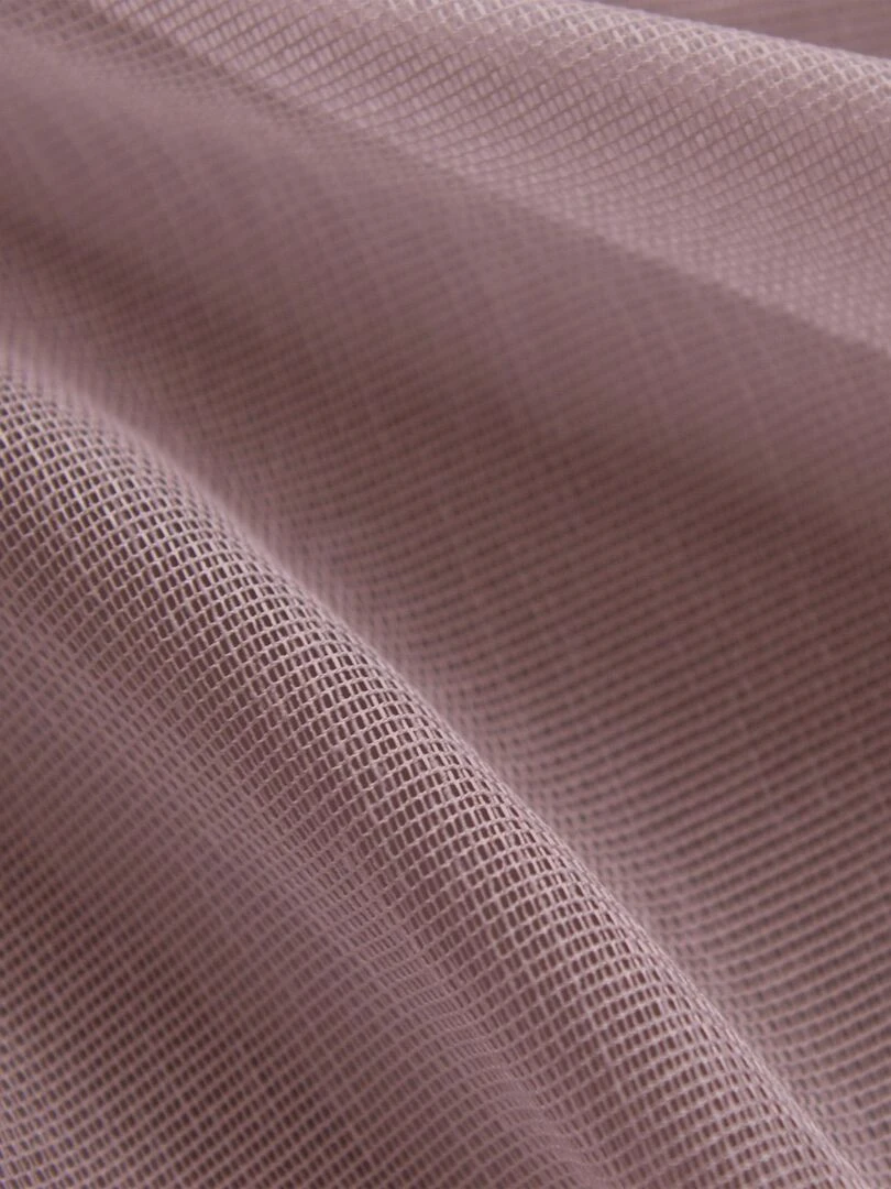 Voilage en étamine fantaisie à oeillet   Rose clair