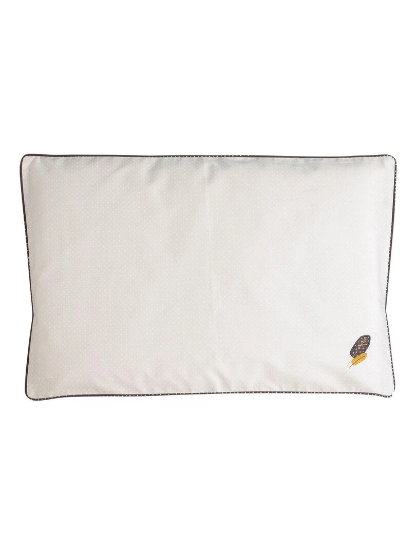 Housse de couette 100x135cm et taie en coton beige   SAUTHON   Beige