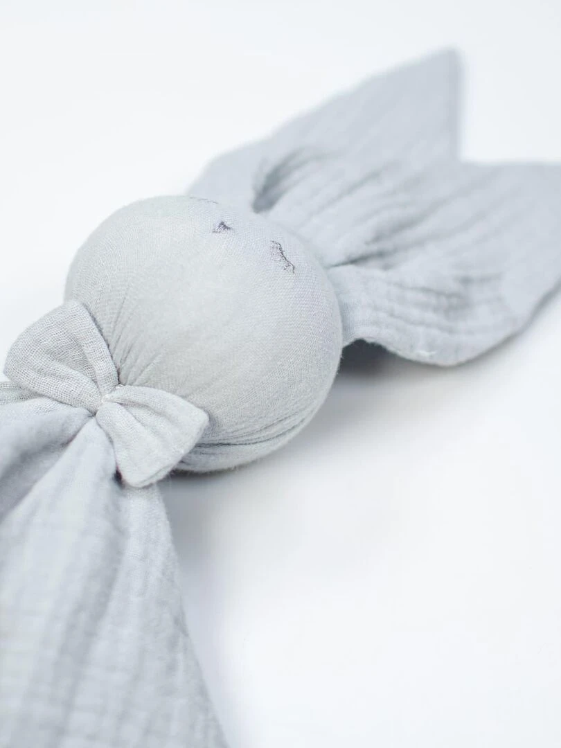 Doudou plat Lapin personnalisable Jeanne Gris