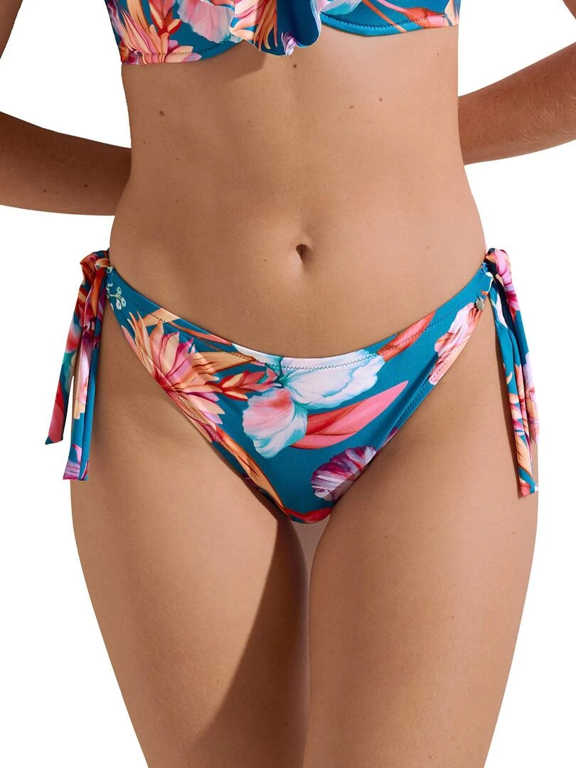 Bas maillot slip de bain à nouettes Rimini Bleu