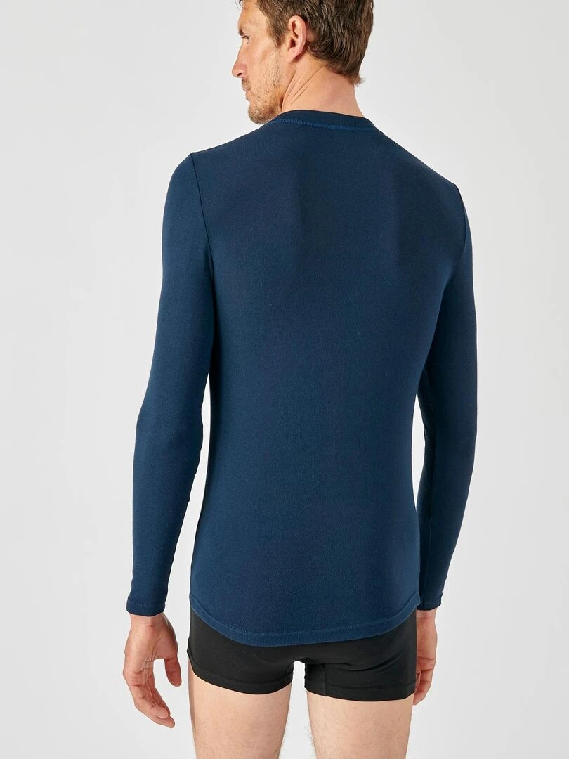 T shirt manches longues Thermolactyl Sensitive   Damart   Bleu marine