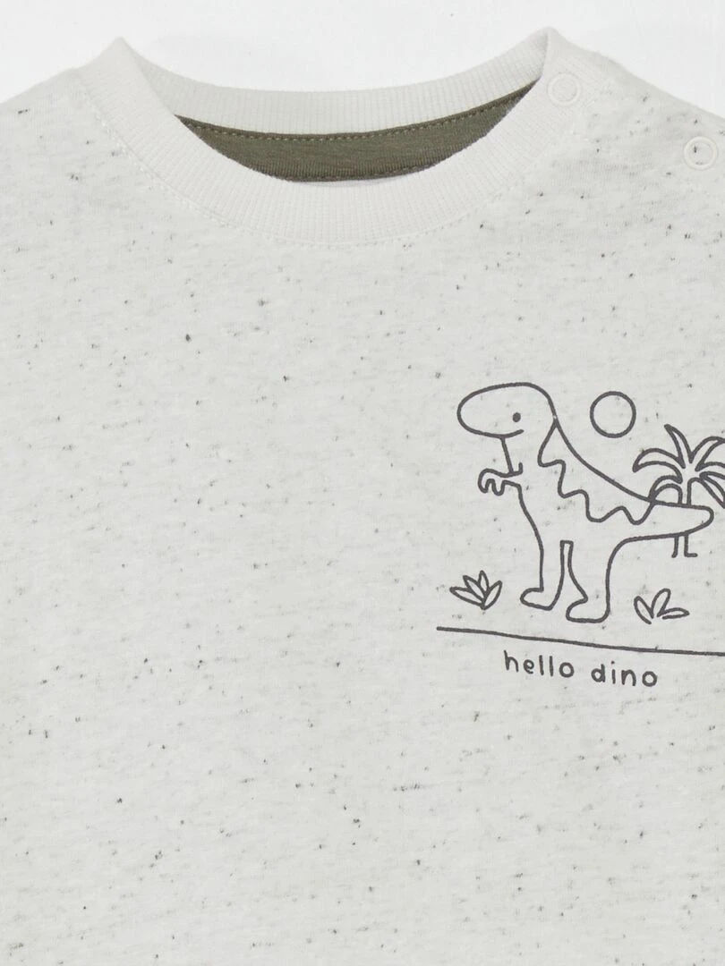 T shirt moucheté   Gris