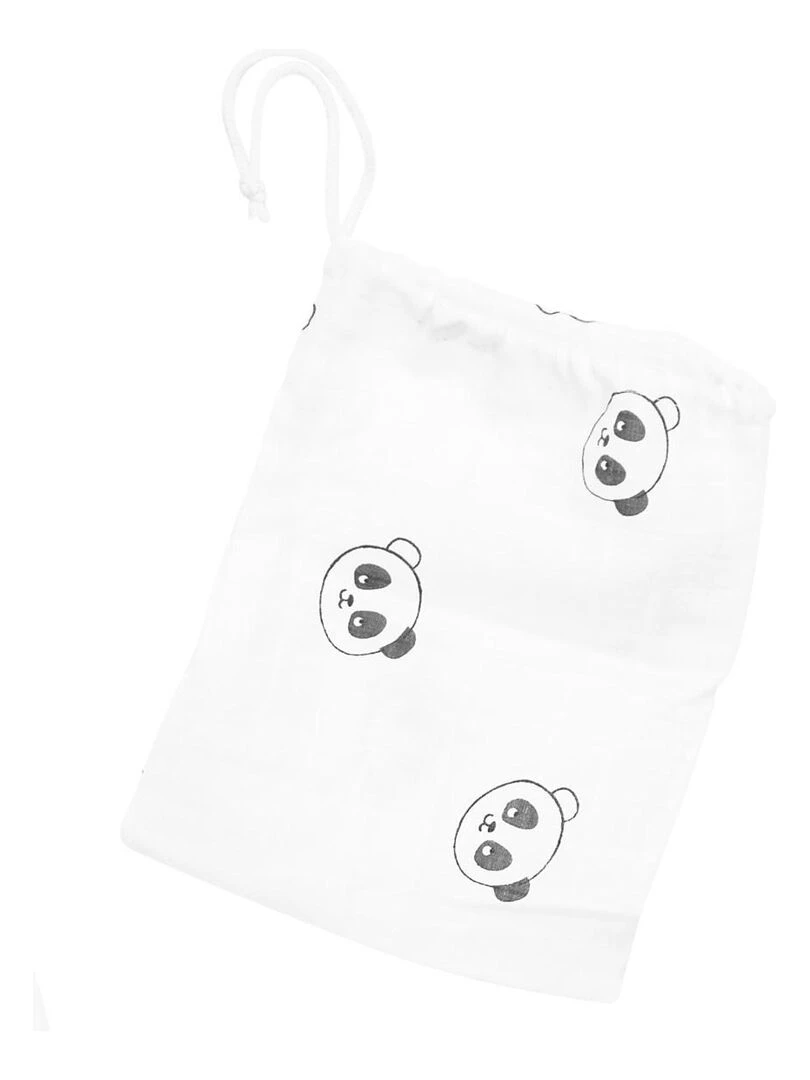 Gigoteuse en coton bio matière lange   SAUTHON   Blanc Noir