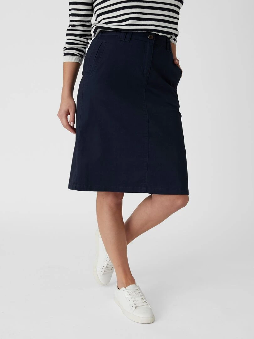 Jupe chino Damart Bleu marine