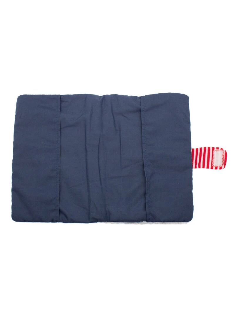 Protège carnet de santé en tissu Hippipos l'hippopotame Bleu