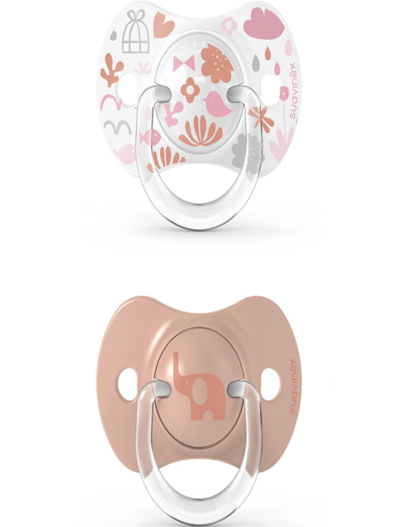 Lot De 2 Sucettes Symétriques Sx Pro Memories Rose Corail (6 18 Mois) Orange corail