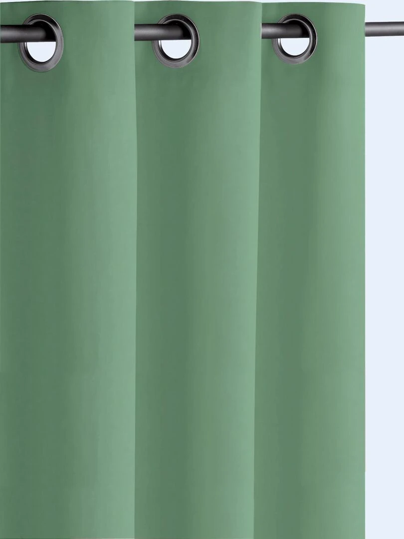 Lot de 2 Rideaux occultants 140x260 cm Vert Celadon   Vert