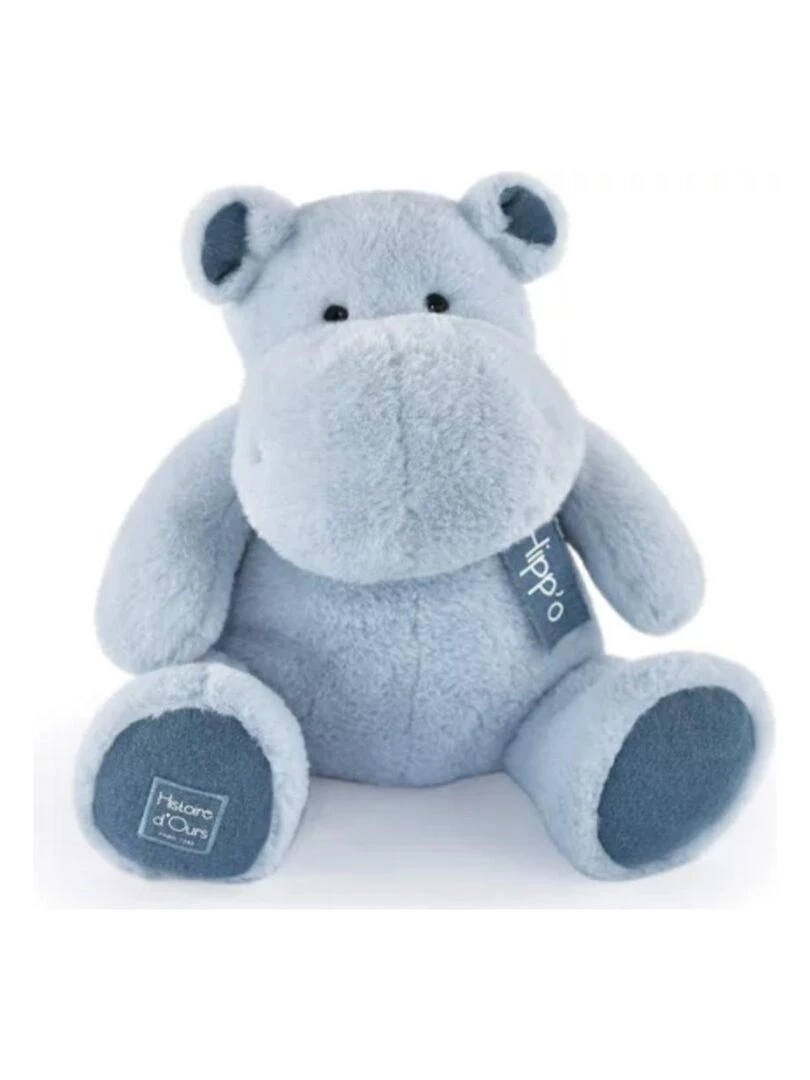 HIPPO peluche Bleu jean 40 cm Bleu