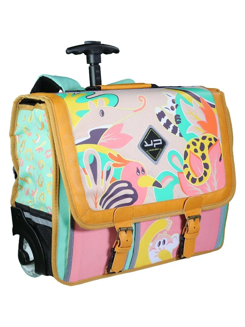 BODYPACK Cartable à roulettes 41 cm Jungle Multicolore