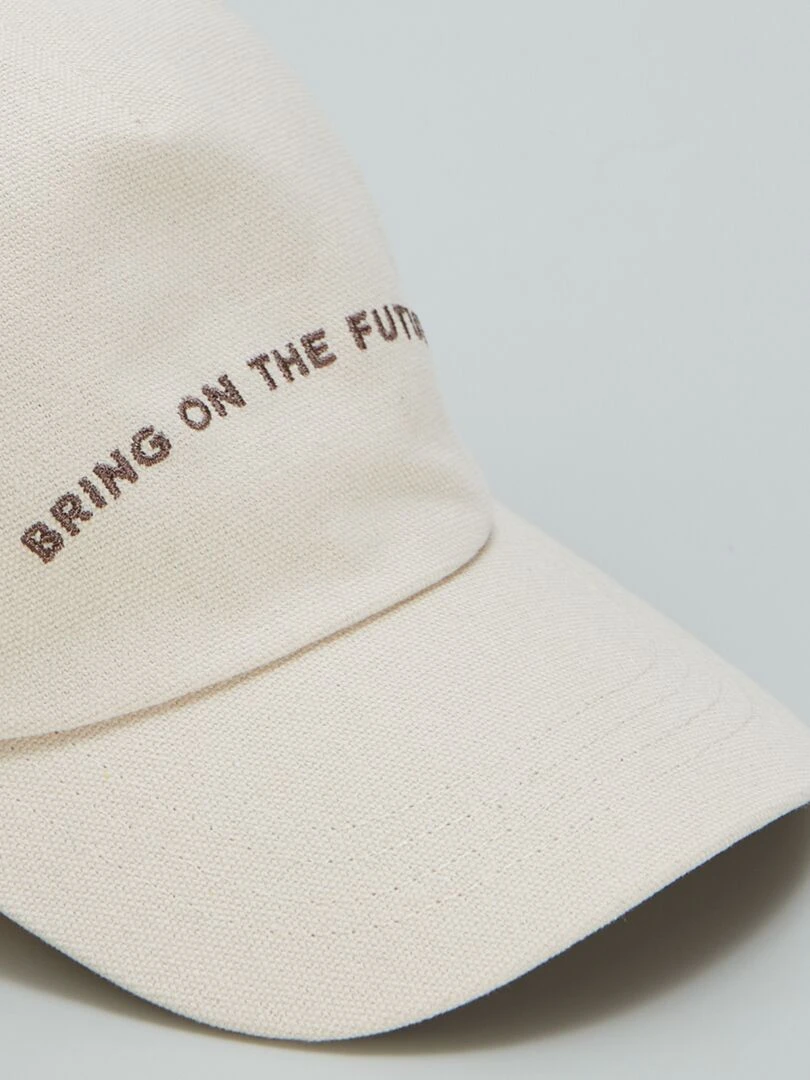 Casquette 'bring on the futur' Beige
