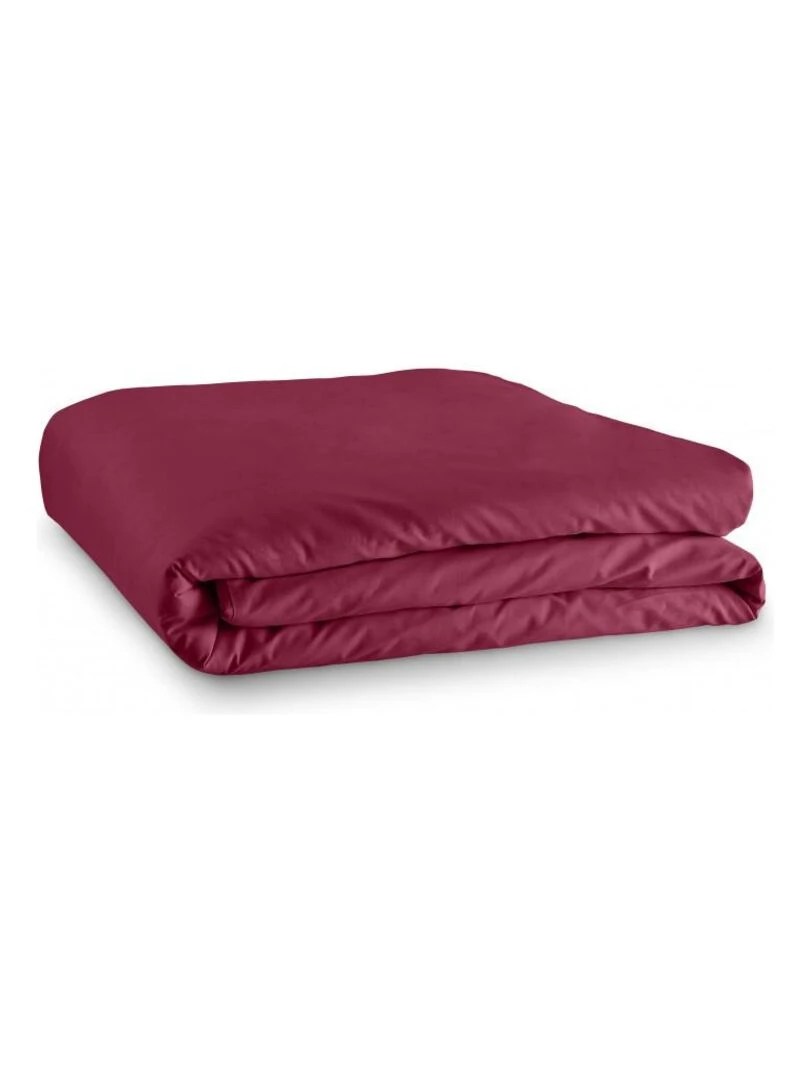 Housse De Couette 240 X 220 Unie Rouge 100% Coton / 57 Fils/cm²   Rouge