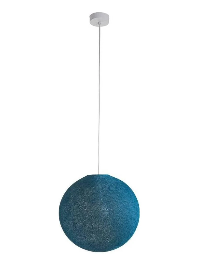 Suspension simple globe 38 cm Bleu canard