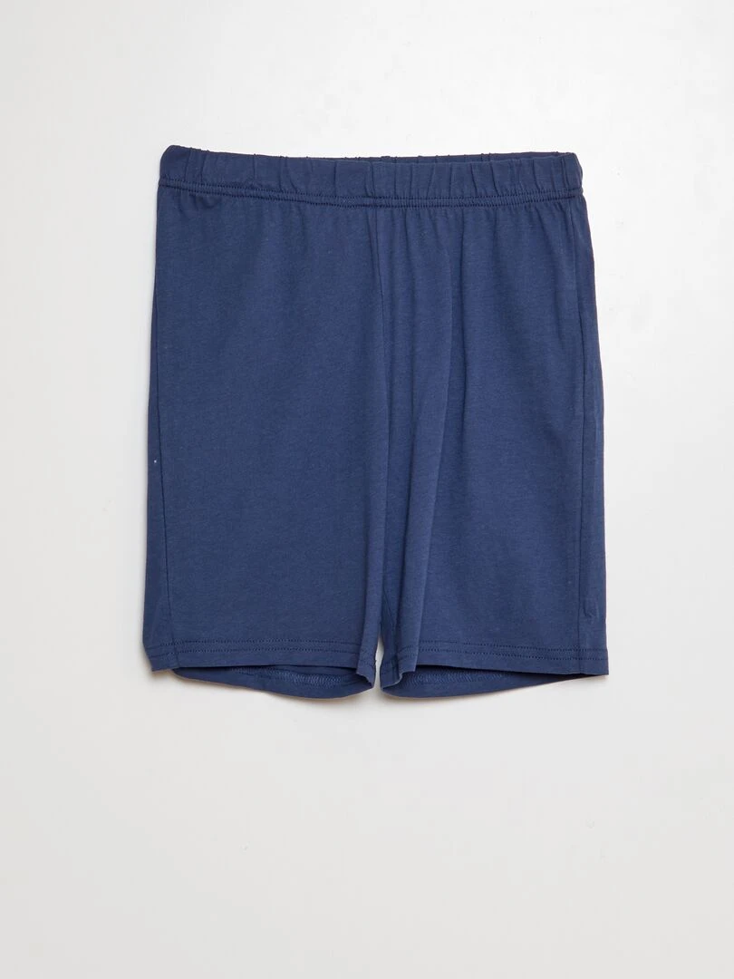 Pyjama court short + t shirt   2 pièces   Orange