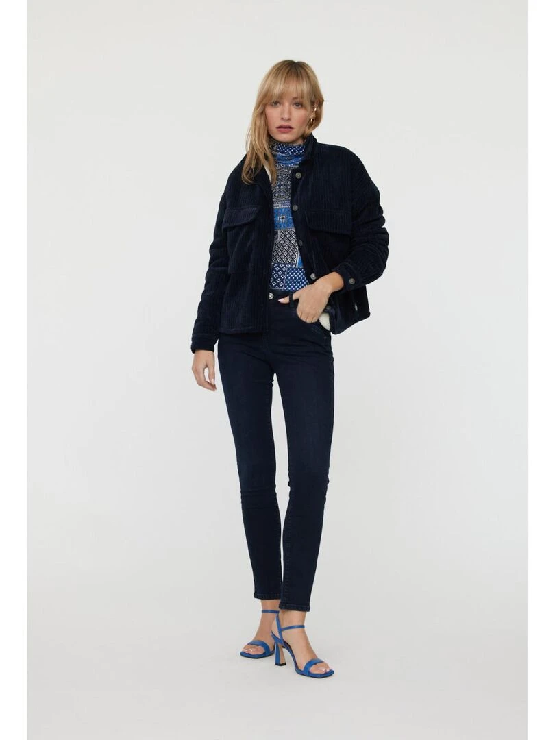 Lee Cooper   Jean coton slim push up JINNIE   Bleu Noir