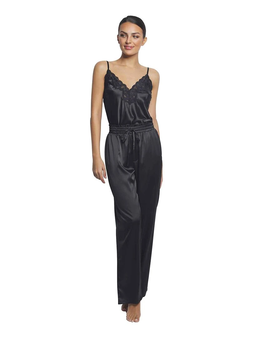 Pyjama pantalon caraco Sofisticada Noir