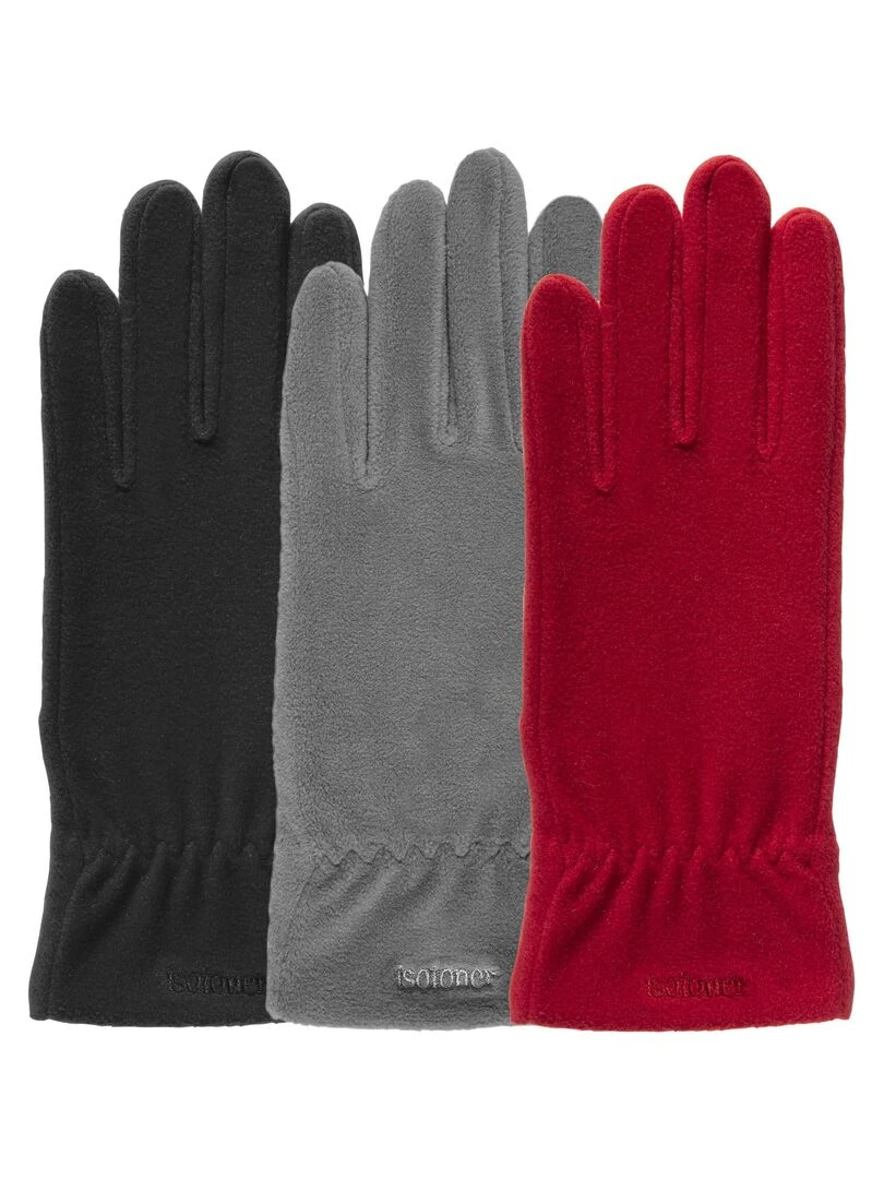 Gants Femme polaire stretch Rouge Rouge tomate