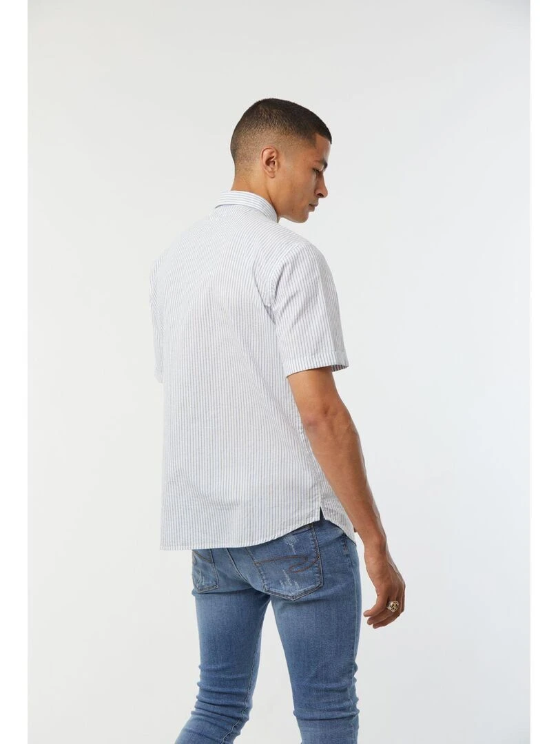 Lee Cooper   Chemise manches courtes coton regular DEPIO   Bleu