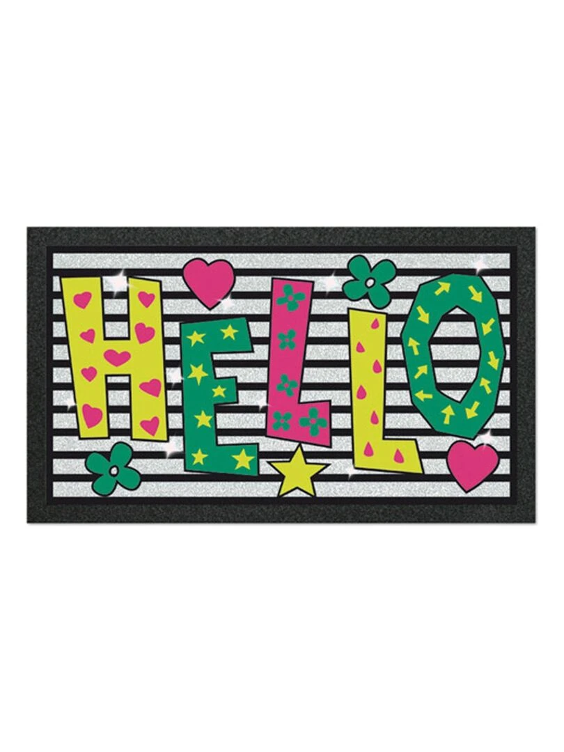 Tapis multiusage Happy Hello Multicolore
