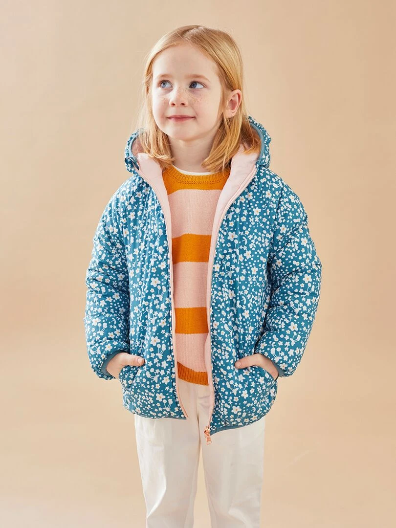 Veste reversible clair/bleu Multicolore