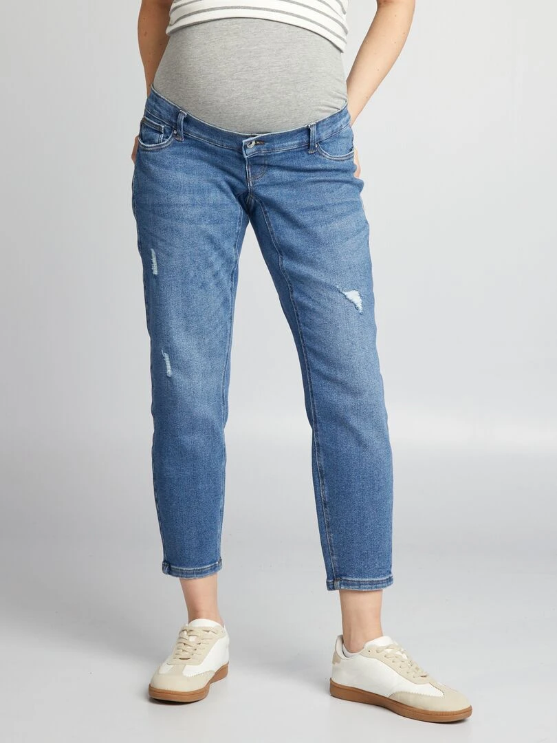 Jean mom de maternité avec bandeau Only Maternity Bleu