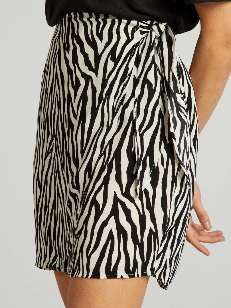 Jupe à nouer   Noir