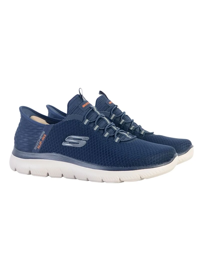 Basket à Lacets Skechers Summits High Range   Bleu