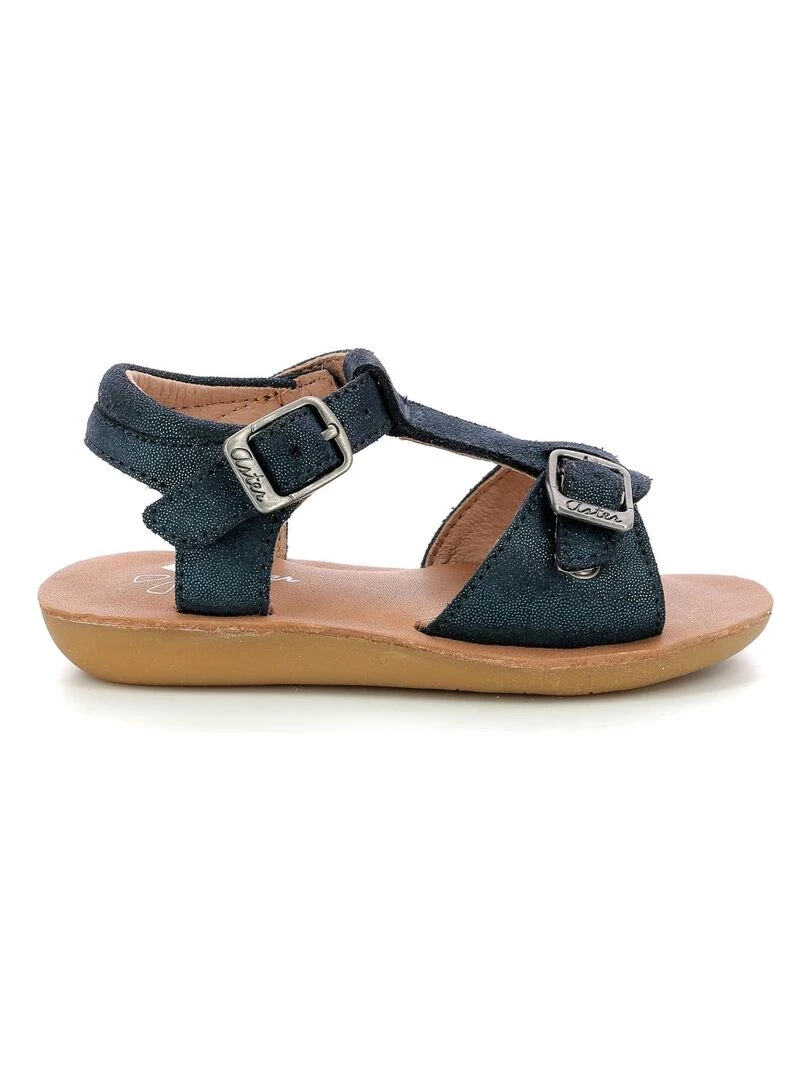 Sandales Cuir Taora Bleu marine