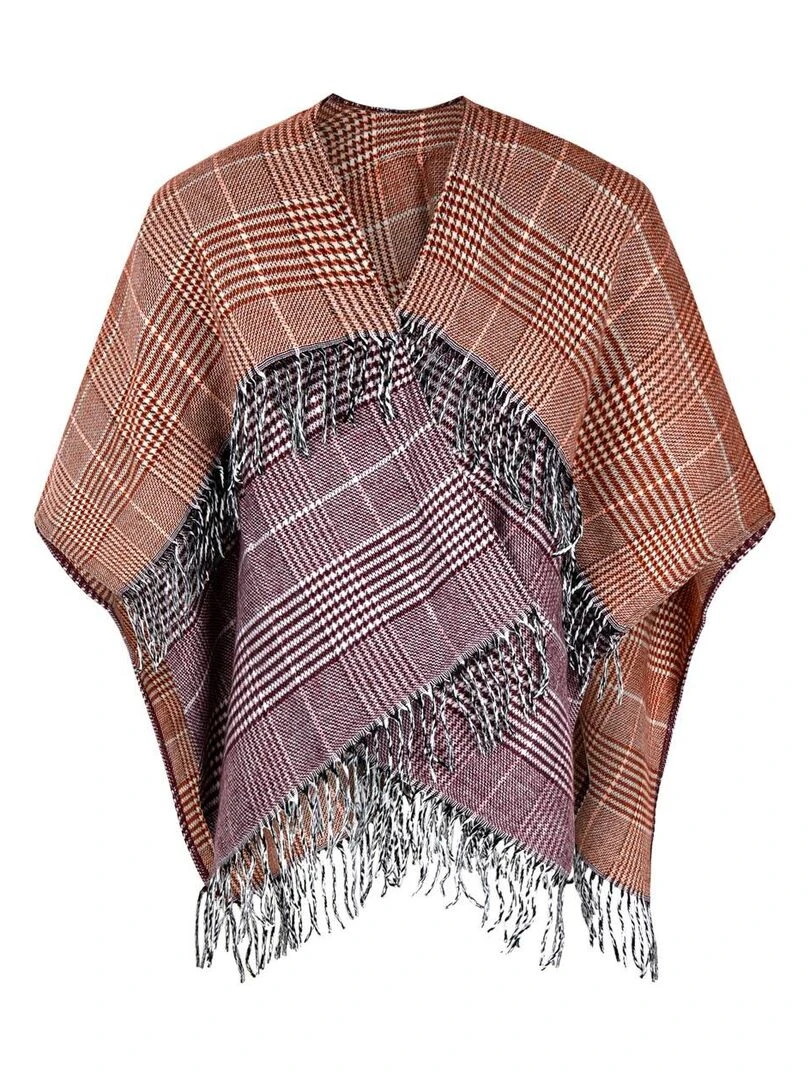 Poncho Spicy   Fabriqué en France   Rouge