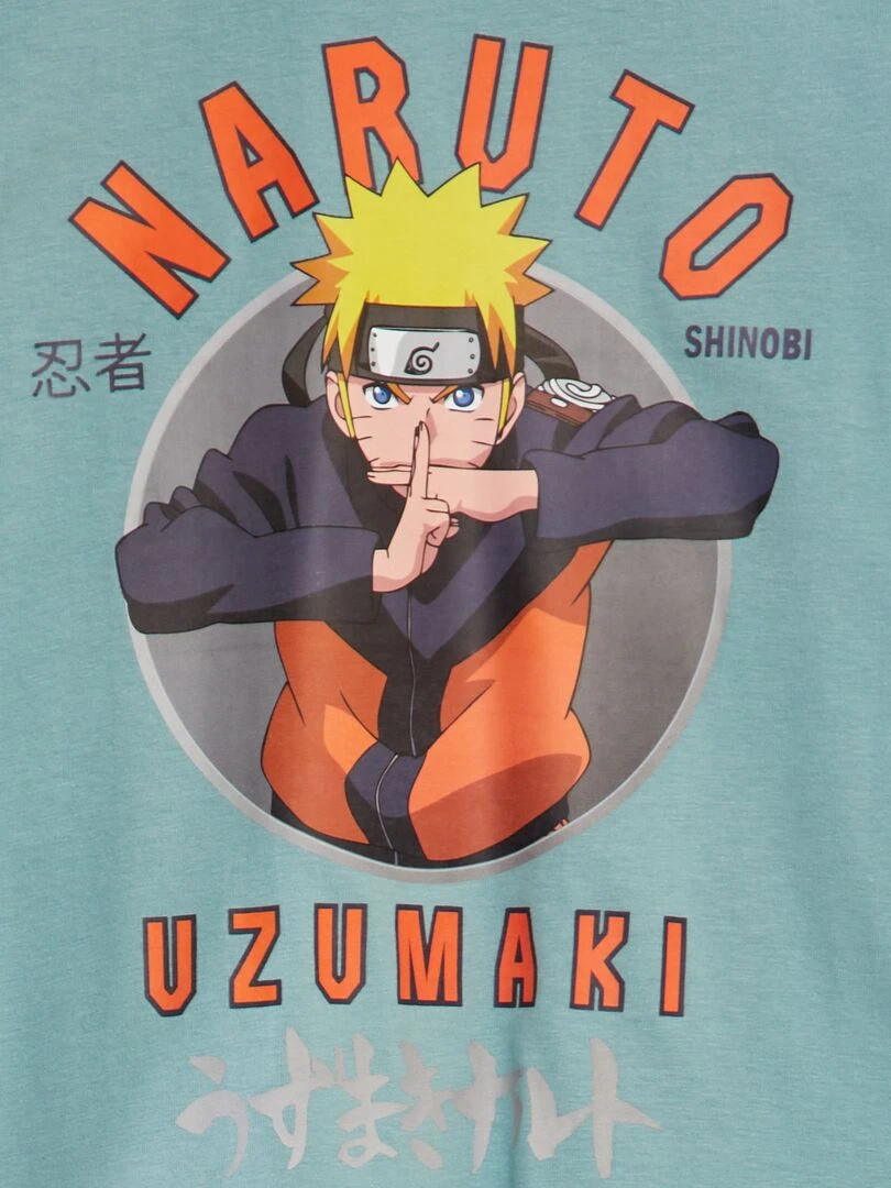 Ensemble pyjama 'Naruto' t shirt + pantalon   2 pièces   Vert