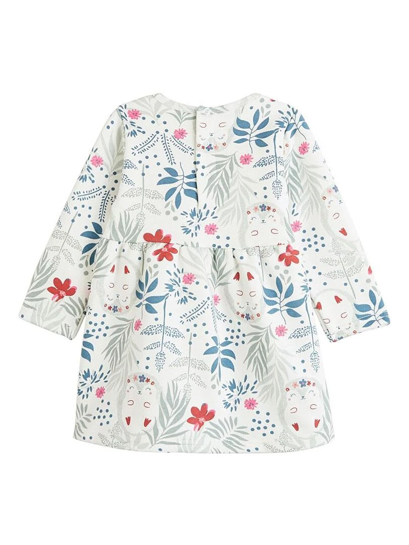 Robe en molleton bébé fille Lina Ecru