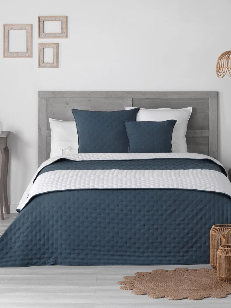 Couvre lit matelassé Collection Bicolore Mellewe Vert