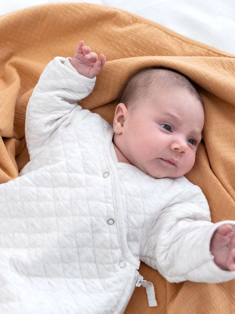 Bemini Gigoteuse  avec moufles Pady quilted jersey   Beige chiné