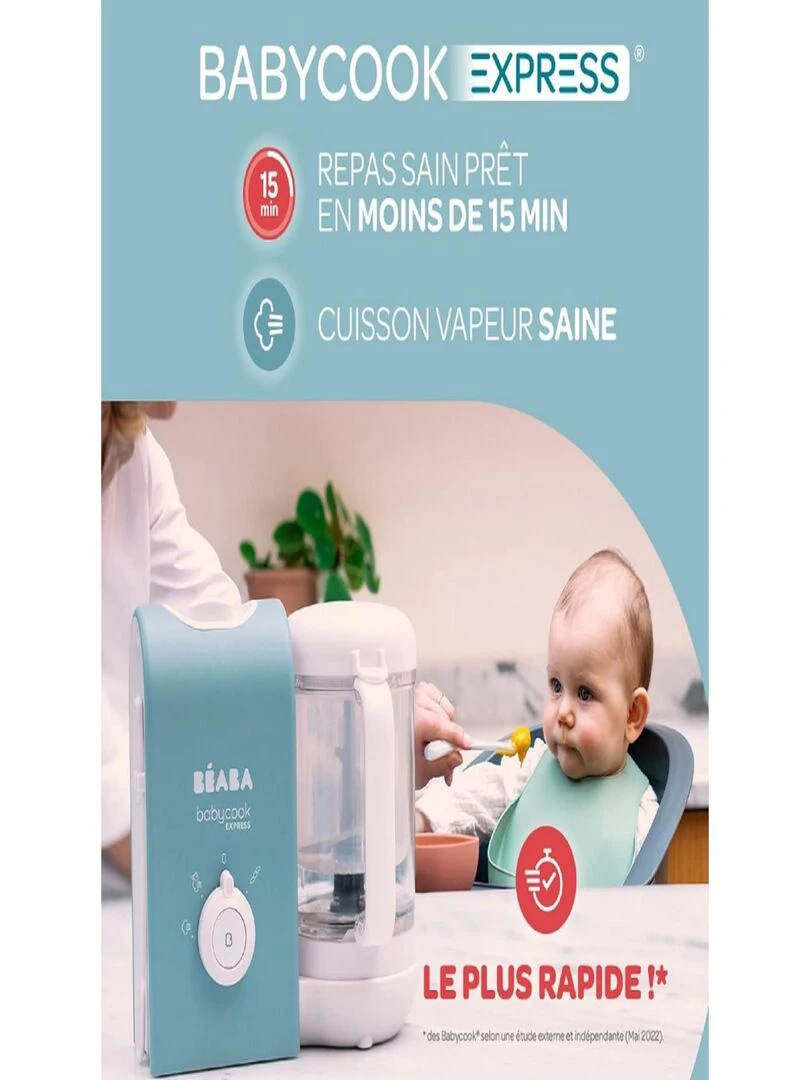 Robot cuiseur Babycook Express vert sauge Vert d'eau