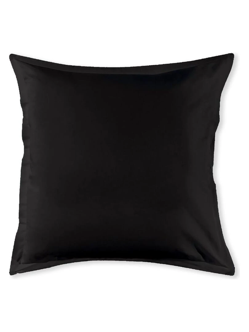 Future Home Lot de 2 taies d'oreiller en coton noir 64x64cm Noir