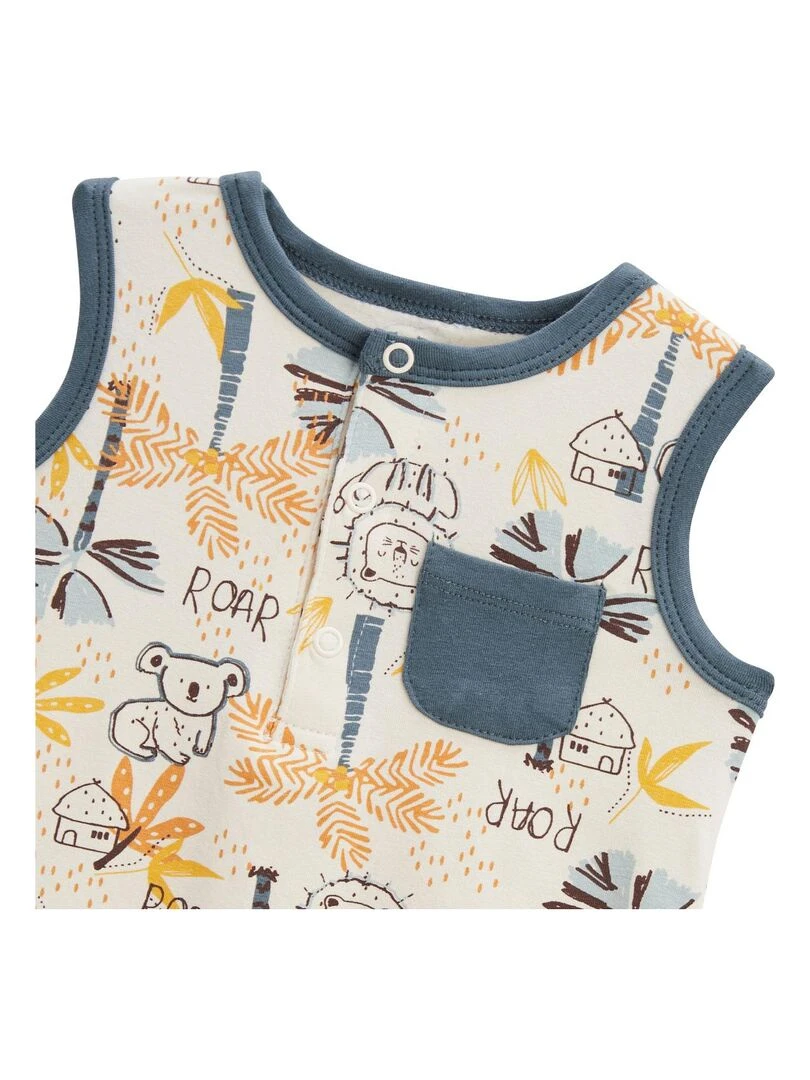 Barboteuse bébé Tapioca   Gris Gris
