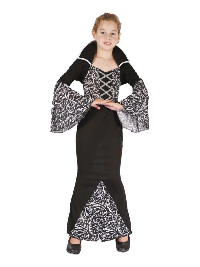 Déguisement Vampire Morticia Halloween fille enfant Noir Noir