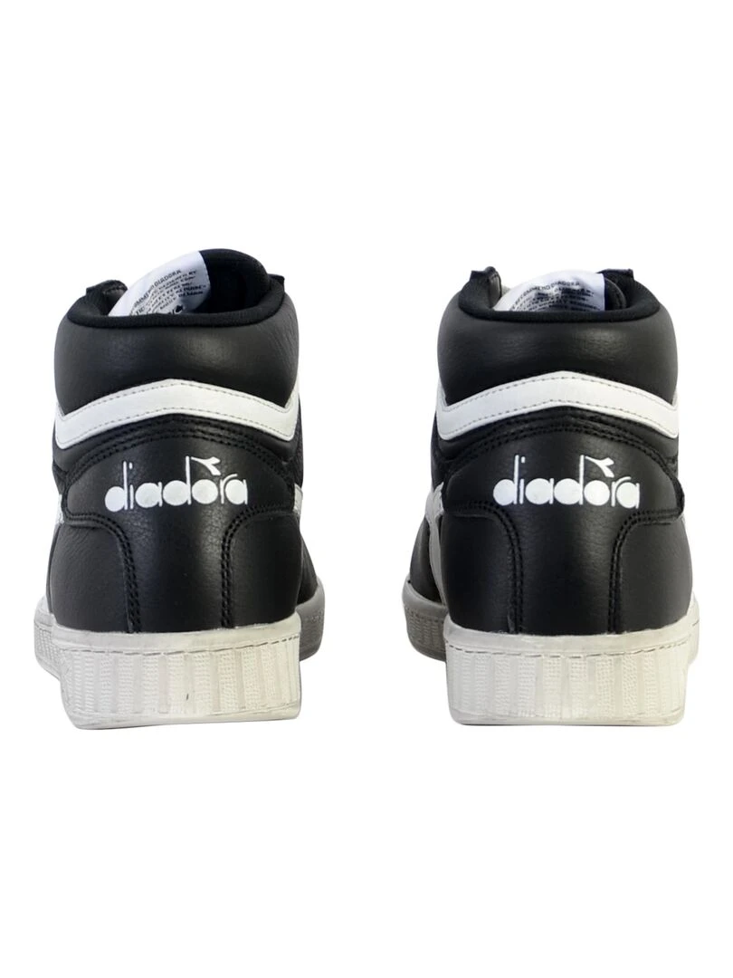 Basket à lacets Cuir Diadora Game L High Waxed   Noir