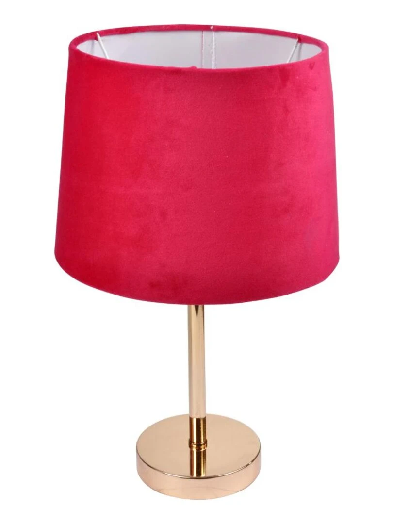 Lampe velours boudoir fuschia Rose fushia