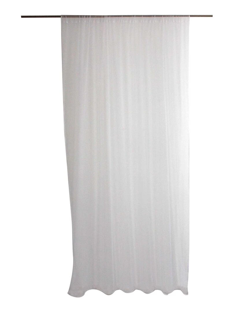 Voilage passe tringle anti moustique Blanc