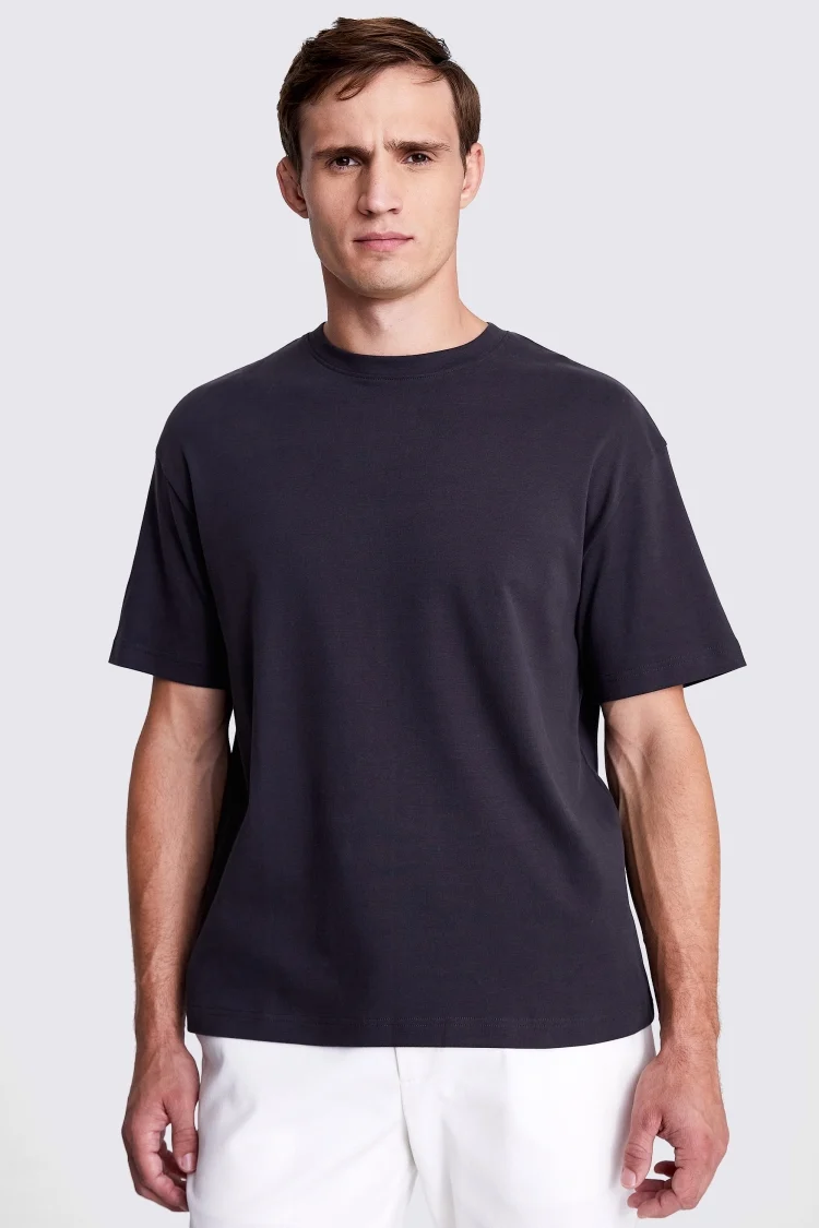 Charcoal Heavy Weight Crew-Neck T-Shirt Buy Online at Moss