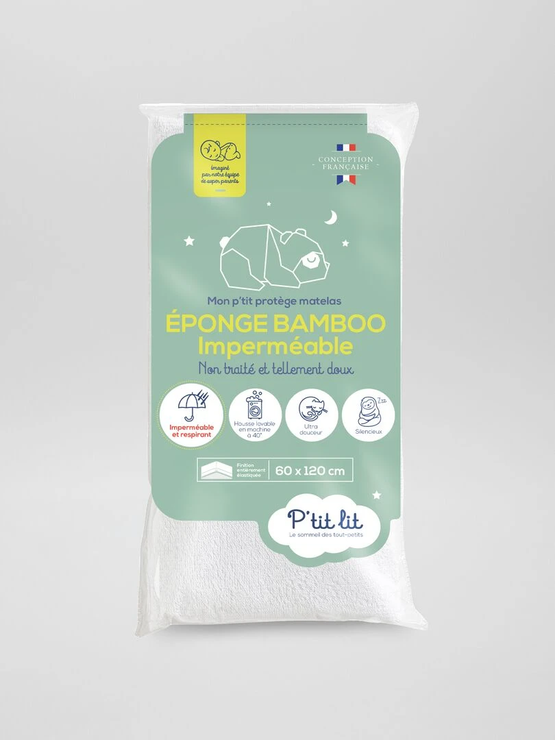 Protège matelas bébé imperméable blanc