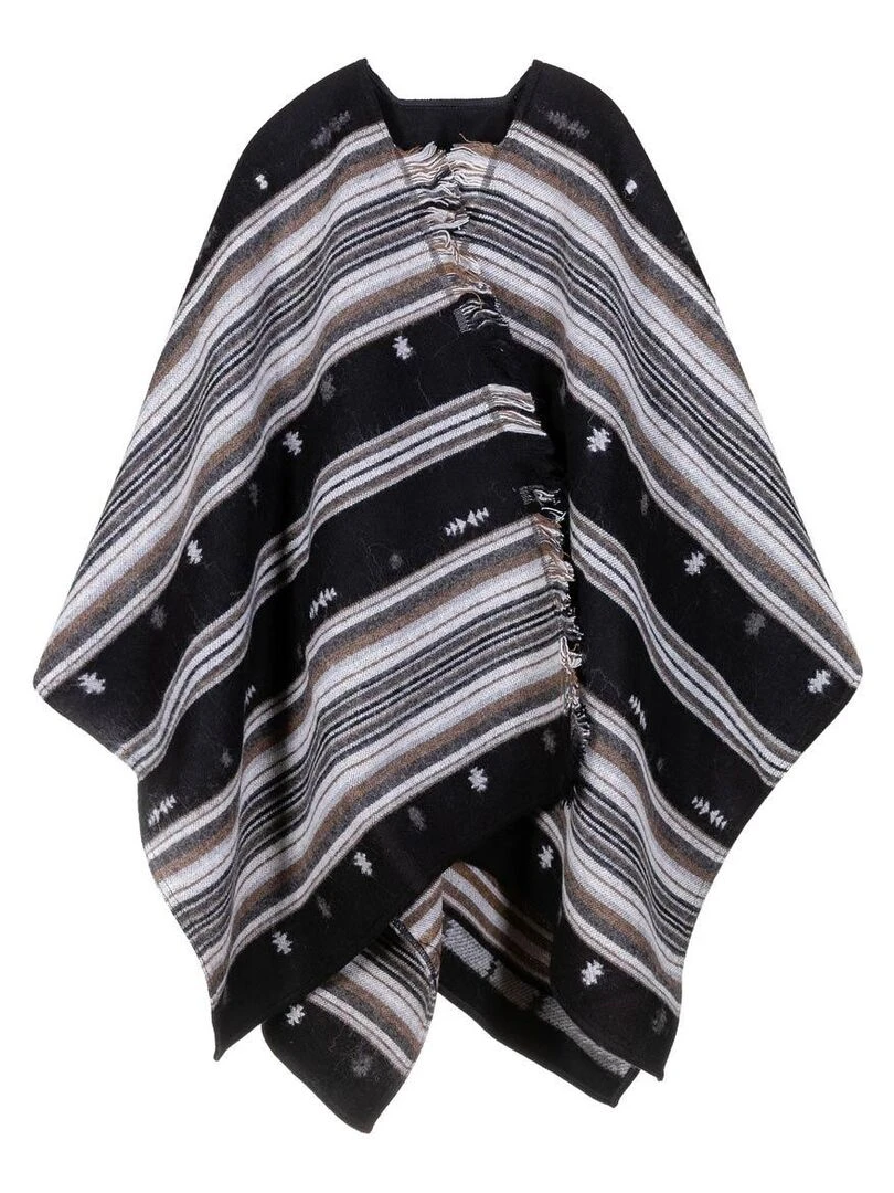 Poncho Yucatan Fabriqué en France Gris