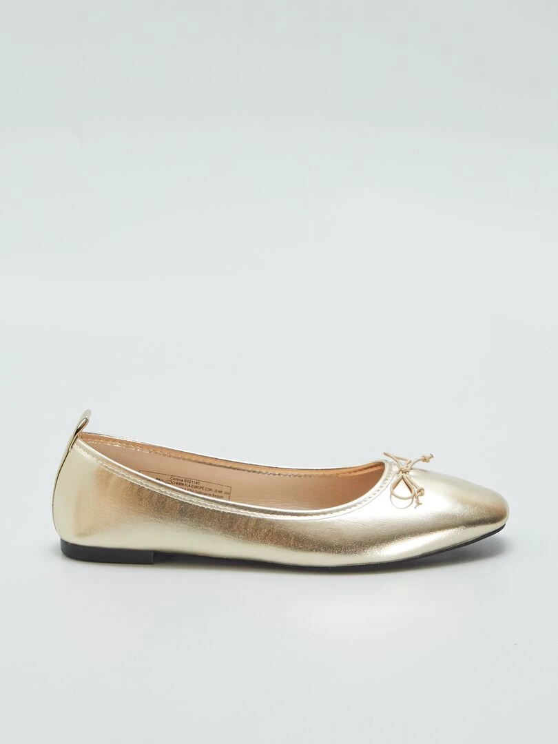 Ballerines dorées Beige
