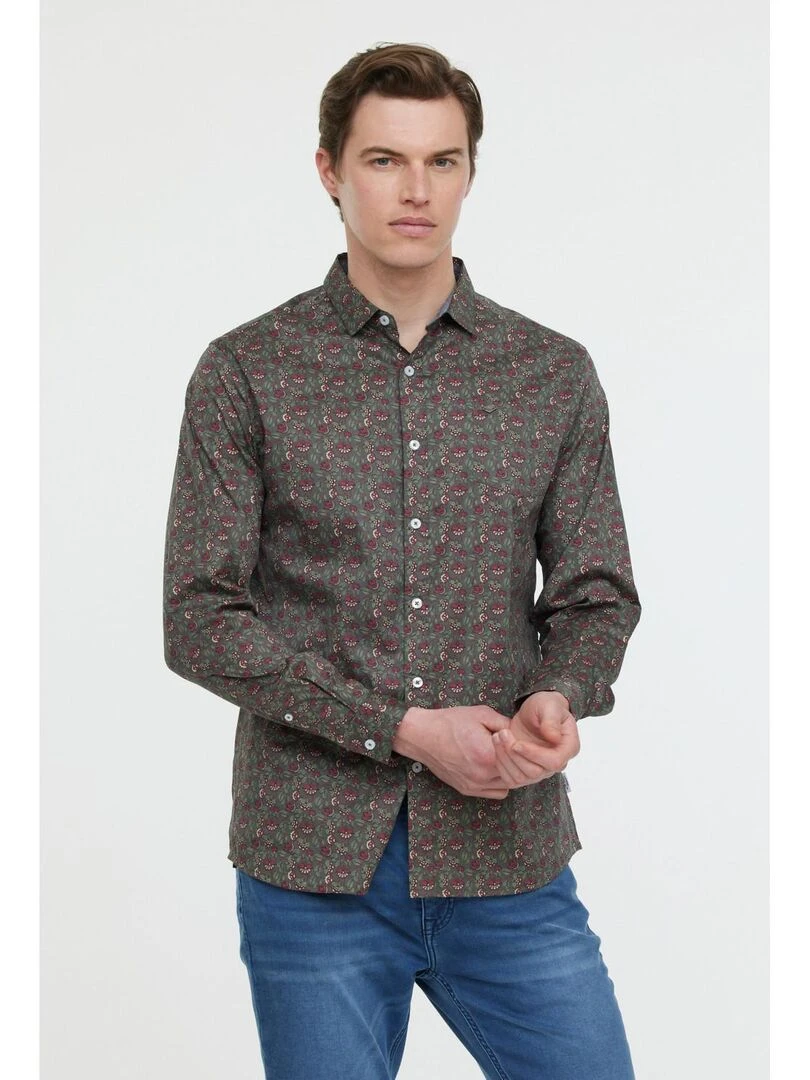 Lee Cooper Chemise manches longues coton regular DOMAS Vert
