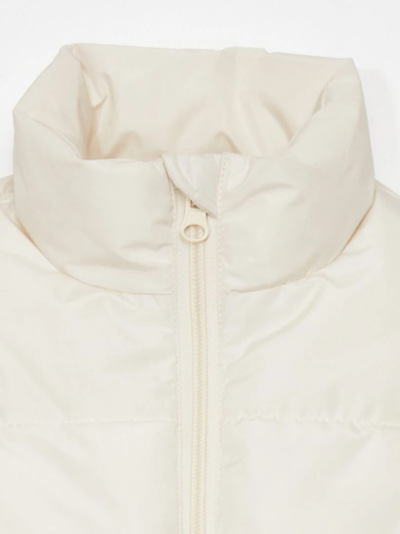 Doudoune matelassée sans manches   Blanc